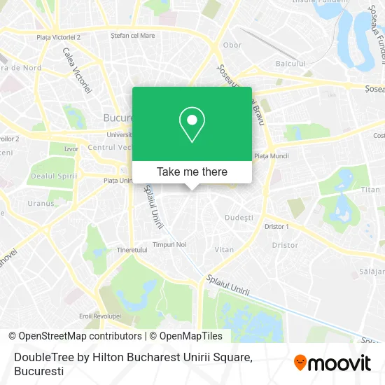 DoubleTree by Hilton Bucharest Unirii Square map