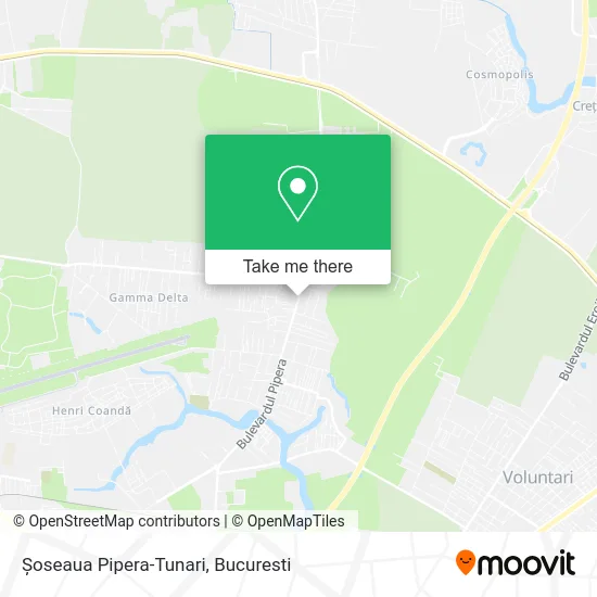 Șoseaua Pipera-Tunari map