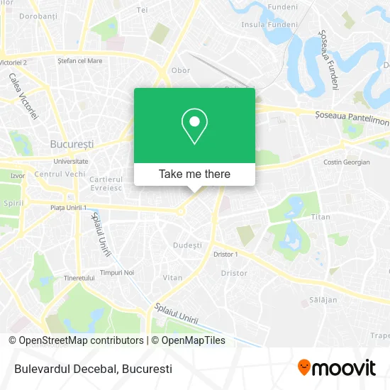 Bulevardul Decebal map