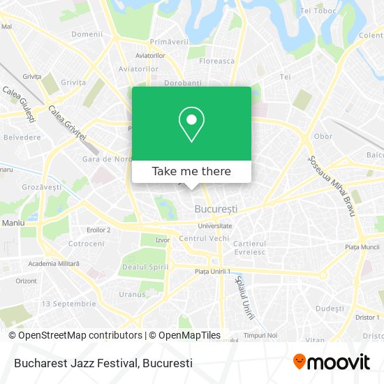 Bucharest Jazz Festival map