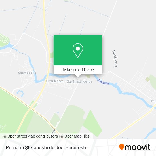 Primăria Ștefăneștii de Jos map