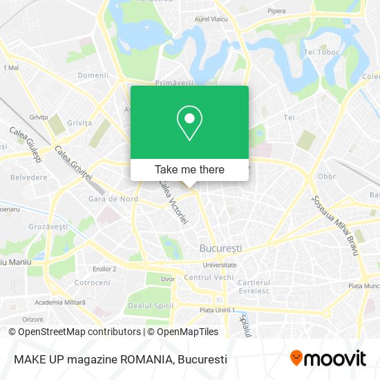MAKE UP magazine ROMANIA map