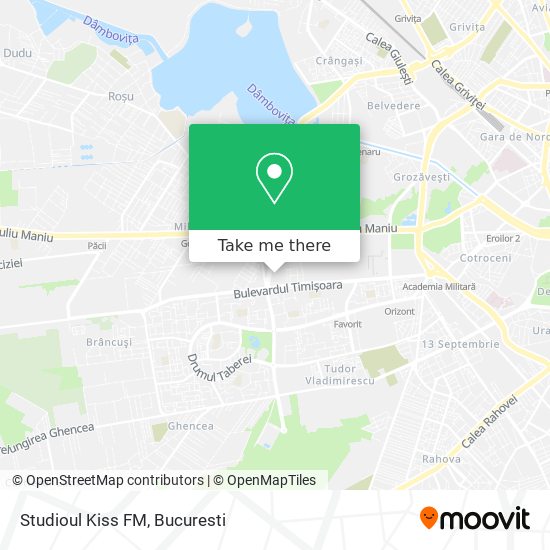 Studioul Kiss FM map
