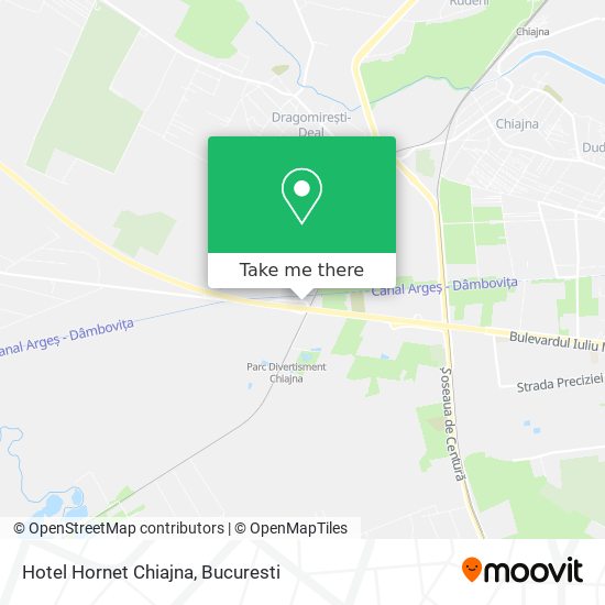 Hotel Hornet Chiajna map