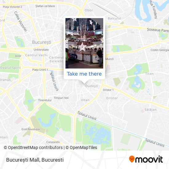 București Mall map