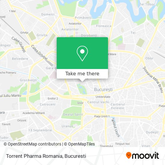 Torrent Pharma Romania map