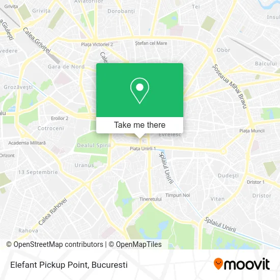 Elefant Pickup Point map