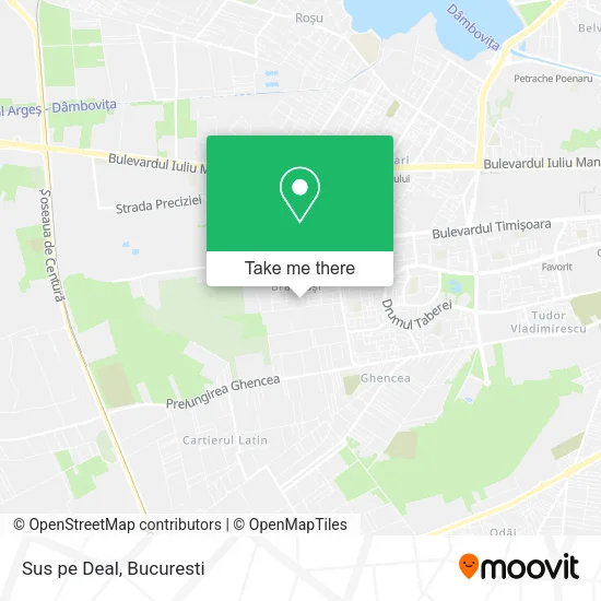 Sus pe Deal map