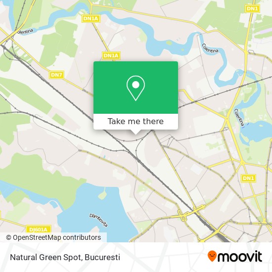 Natural Green Spot map