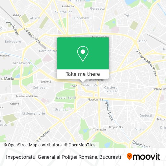 Inspectoratul General al Poliției Române map