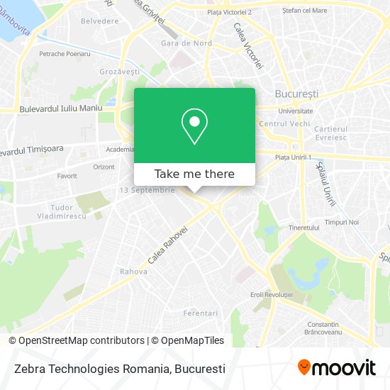 Zebra Technologies Romania map