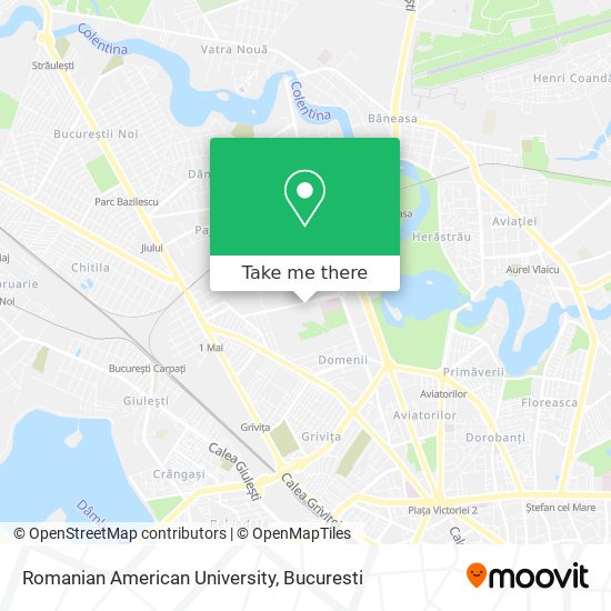 Romanian American University map
