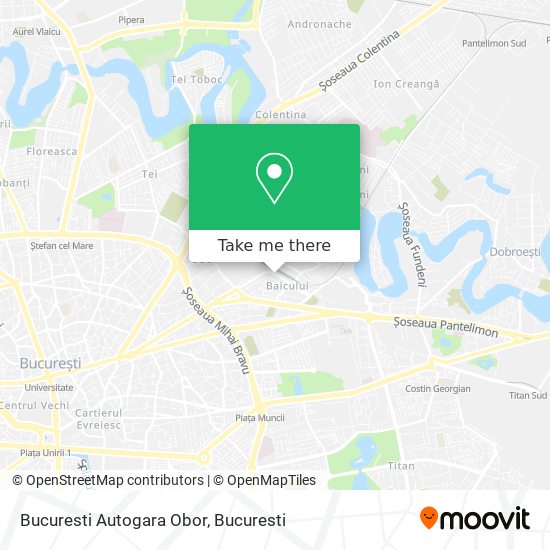 Bucuresti Autogara Obor map