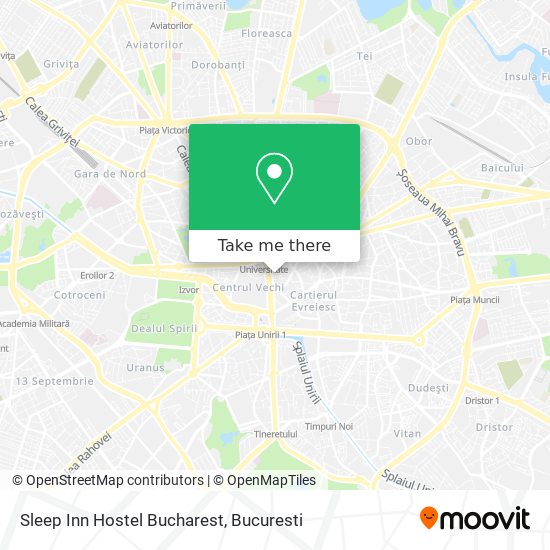 Sleep Inn Hostel Bucharest map