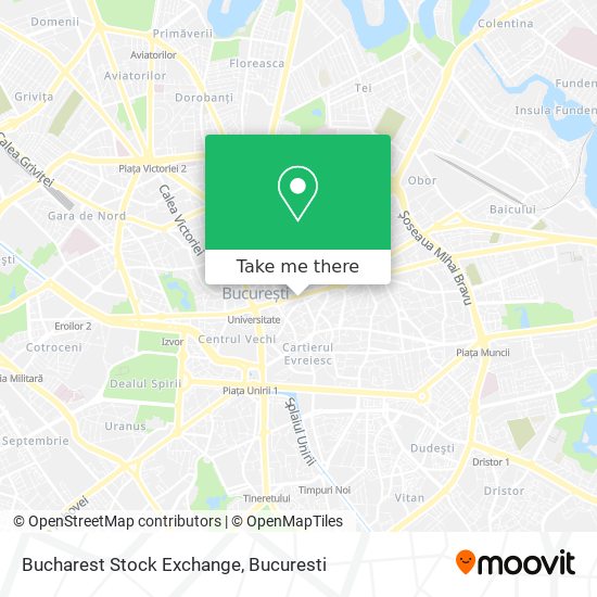 Bucharest Stock Exchange map