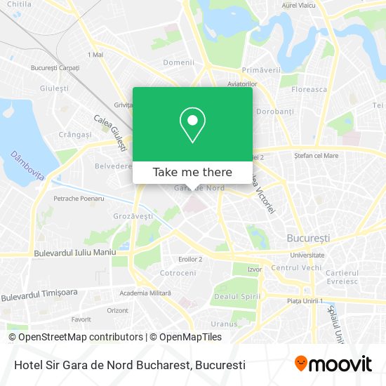 Hotel Sir Gara de Nord Bucharest map