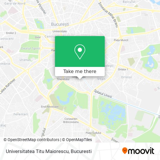 Universitatea Titu Maiorescu map