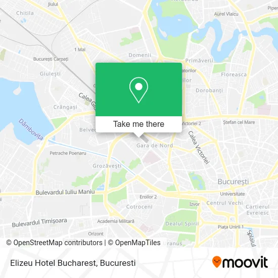 Elizeu Hotel Bucharest map
