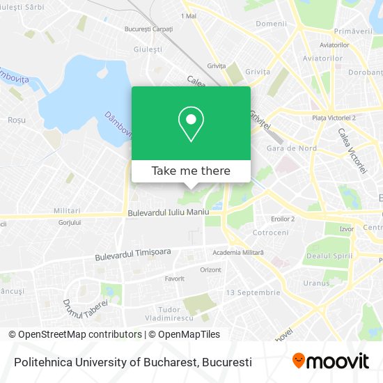 Politehnica University of Bucharest map