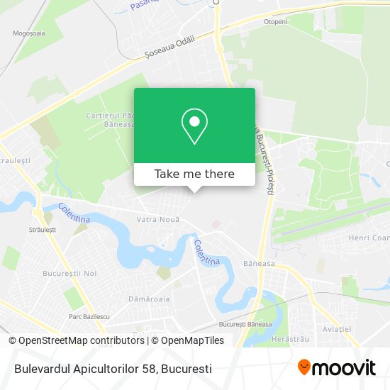 Bulevardul Apicultorilor 58 map