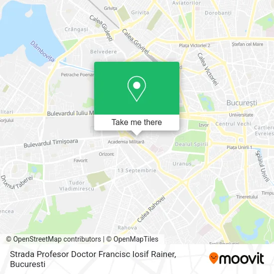 Strada Profesor Doctor Francisc Iosif Rainer map