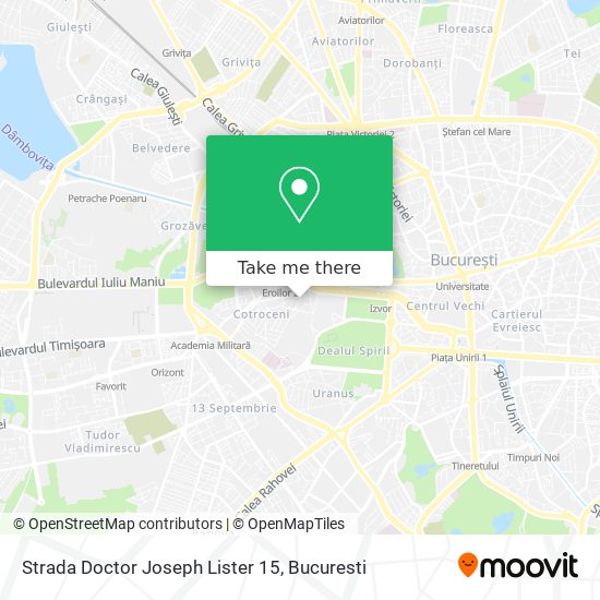 Strada Doctor Joseph Lister 15 map