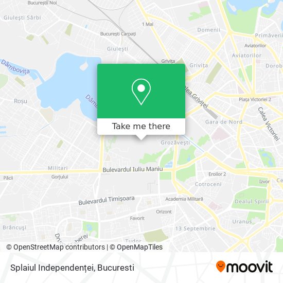 Splaiul Independenței map