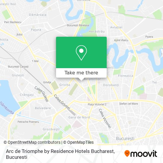 Arc de Triomphe by Residence Hotels Bucharest map