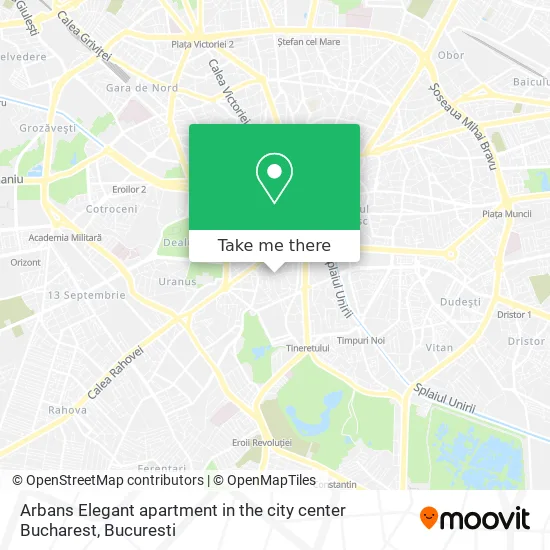 Arbans Elegant apartment in the city center Bucharest map