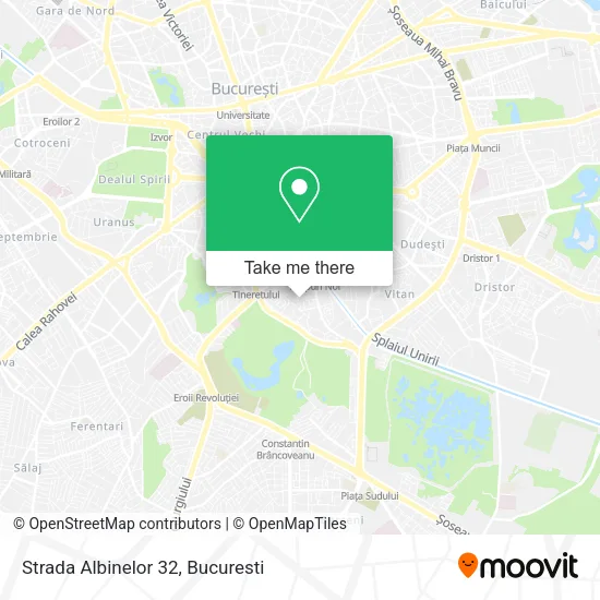 Strada Albinelor 32 map