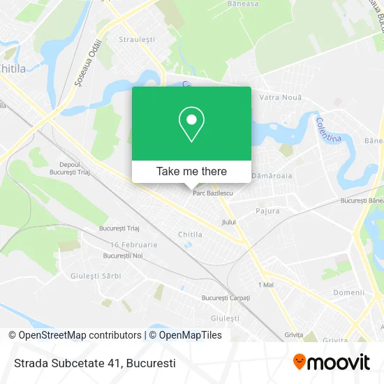 Strada Subcetate 41 map