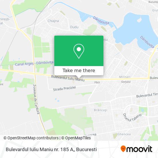 Bulevardul Iuliu Maniu nr. 185 A, map