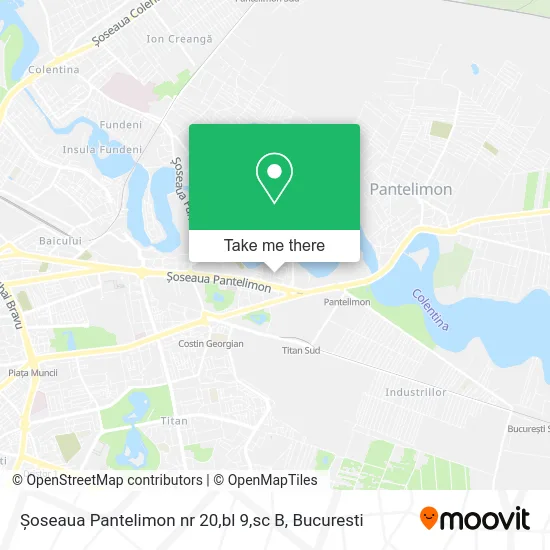 Șoseaua Pantelimon nr 20,bl 9,sc B map