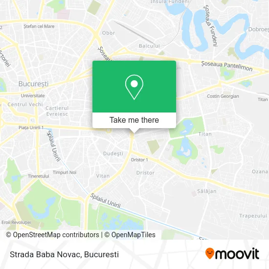 Strada Baba Novac map