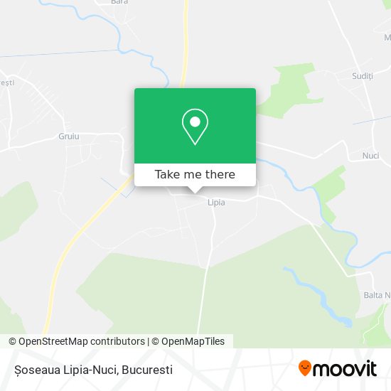 Șoseaua Lipia-Nuci map