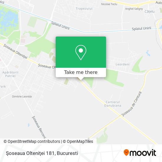 Şoseaua Olteniţei 181 map