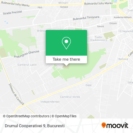 Drumul Cooperativei 9 map