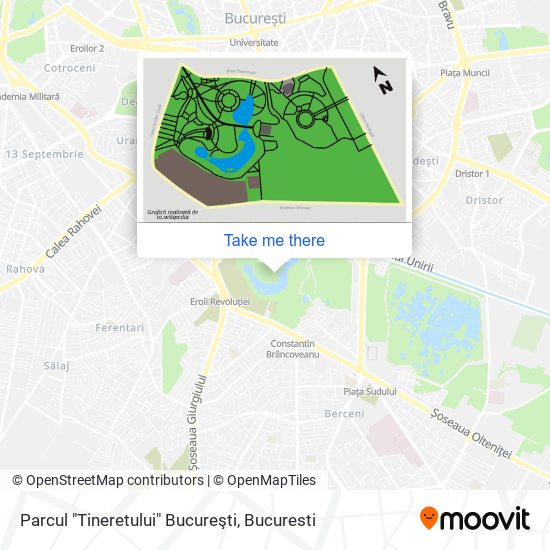 Parcul "Tineretului" Bucureşti map