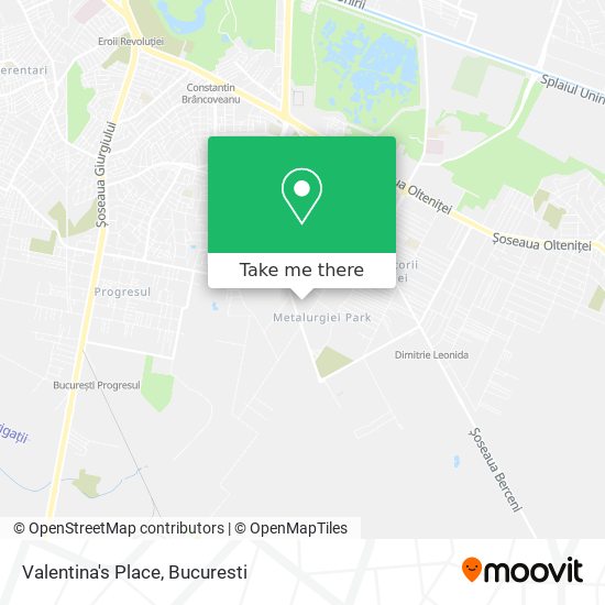 Valentina's Place map