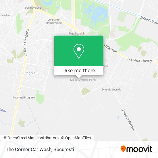 The Corner Car Wash map