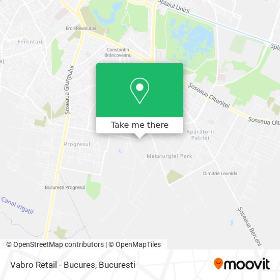 Vabro Retail - Bucures map