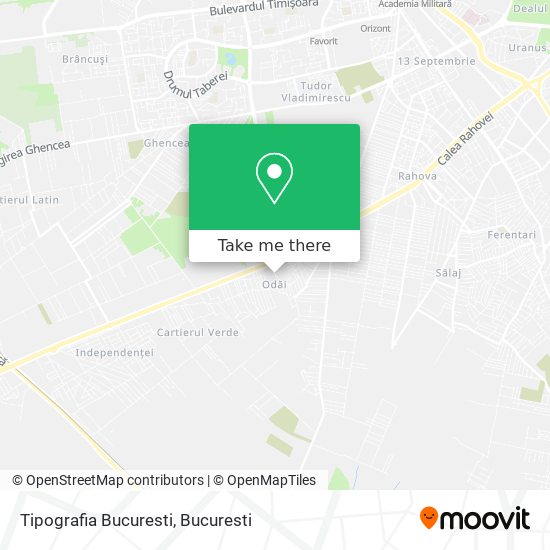 Tipografia Bucuresti map