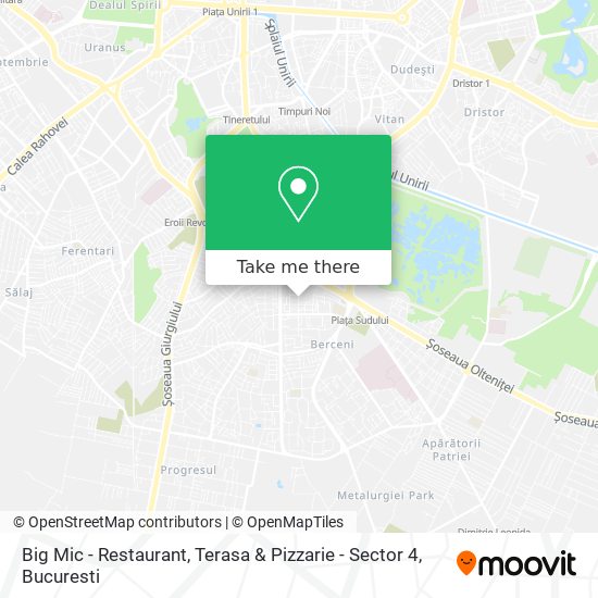 Big Mic - Restaurant, Terasa & Pizzarie - Sector 4 map