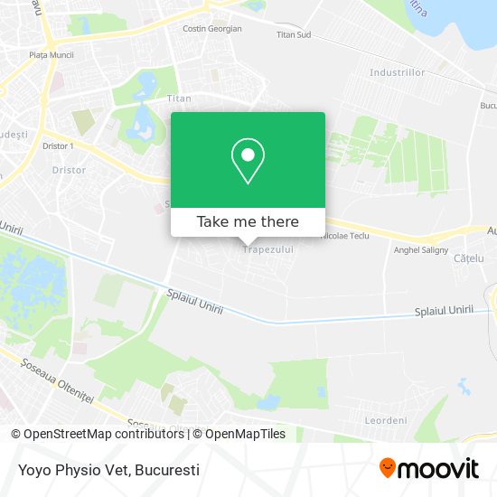 Yoyo Physio Vet map