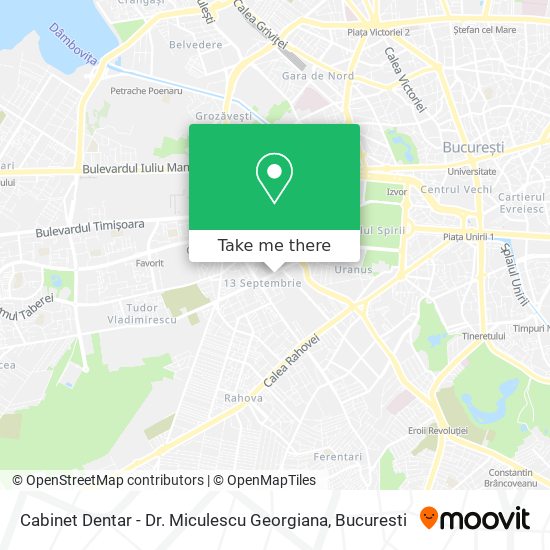 Cabinet Dentar - Dr. Miculescu Georgiana map