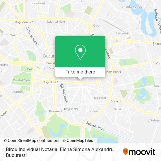 Birou Individual Notarial Elena Simona Alexandru map