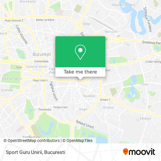 Sport Guru Unirii map