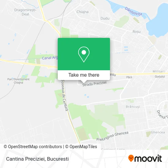 Cantina Preciziei map