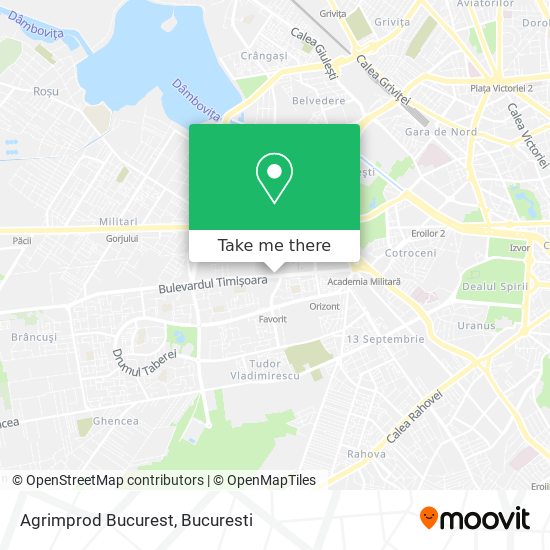 Agrimprod Bucurest map