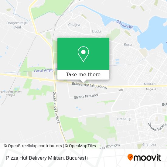 Pizza Hut Delivery Militari map